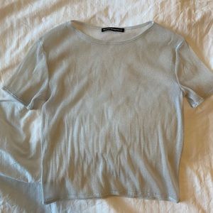Brandy Melville Sheer Sparkle Top